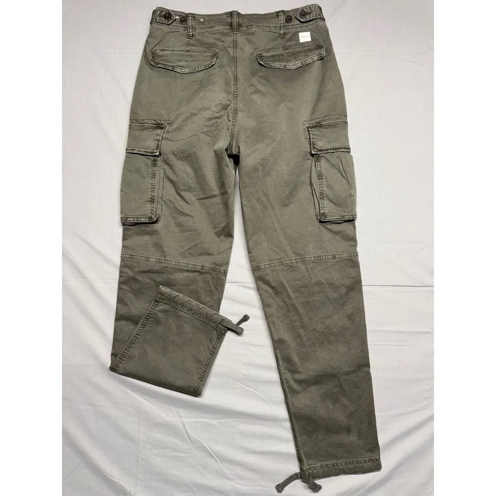 American Eagle Flex Cargo Pants Mens 28x32 Olive Green Straight Leg